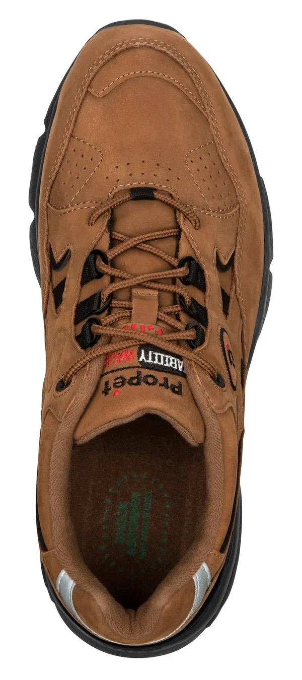 Propet Men's Stability Walker Shoe, Size: 7, Black