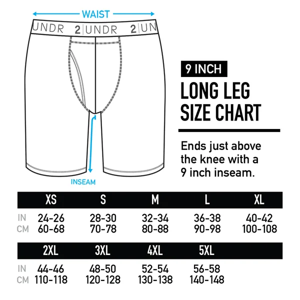 2UNDR Men's Swing Shift Long Leg - Flamingo L