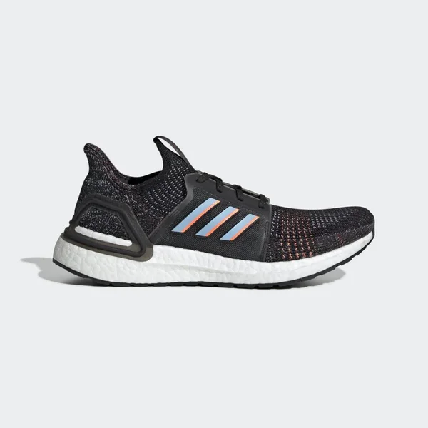 Adidas Ultraboost 19 Shoes - Men's - Core Black - Glow Blue - 8