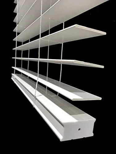 2 inch Cordless Faux Wood Blind 68.5 inch W x 60 inch H - Inside Mount