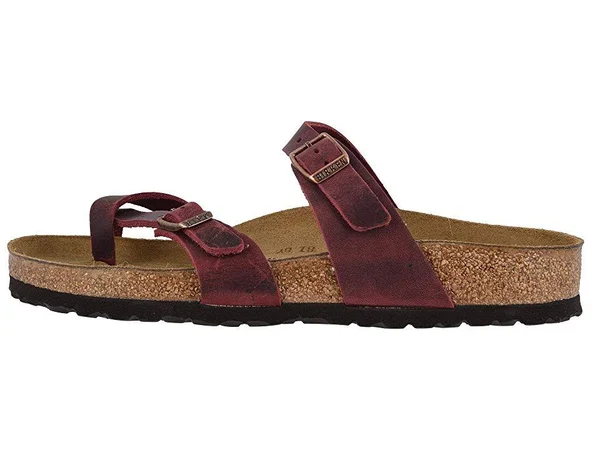 Birkenstock Women's Mayari Sandal - 40 - Zinfandel Oiled Leather