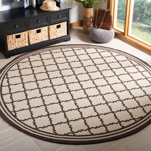 Safavieh Linden Quatrefoil Area Rug Rust - Creme, Size: 9 x 12 ft.