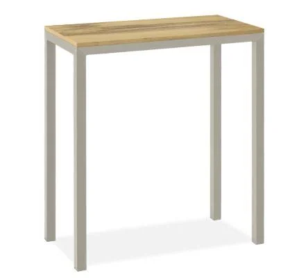Room & Board - Modern Parsons 36W 18d 42h Bar Table w/ 2x22 Leg, Sugarberry Top w/ Taupe Base