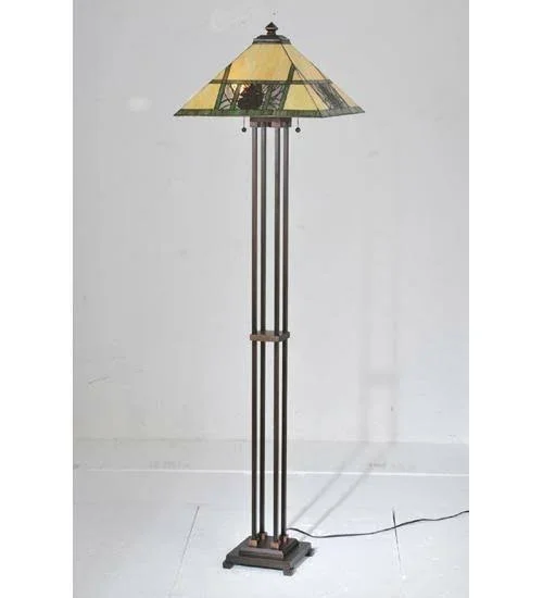 Meyda 63x22H Pinecone Ridge Floor Lamp