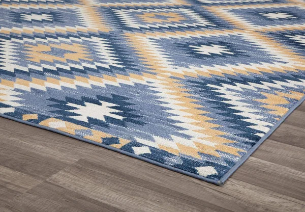 CosmoLiving by Cosmopolitan Bodrum Kilim Denim 8 ft. x 10 ft. Area Rug - Blue