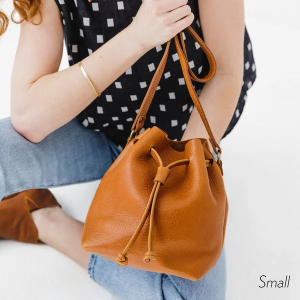 &Almost Perfect& Bucket Bag, Dune, Large