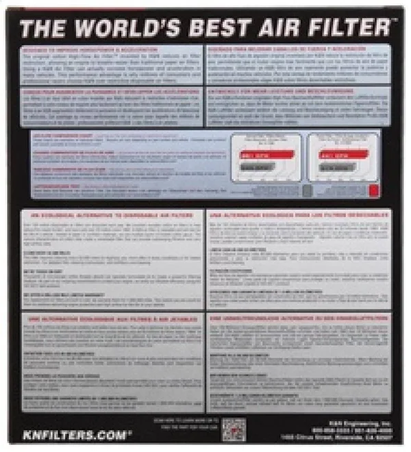 Ku0026N SU-6509 Replacement Air Filter