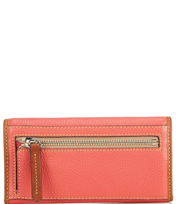 Dooney & Bourke Taupe Pebble Continental Clutch Wallet