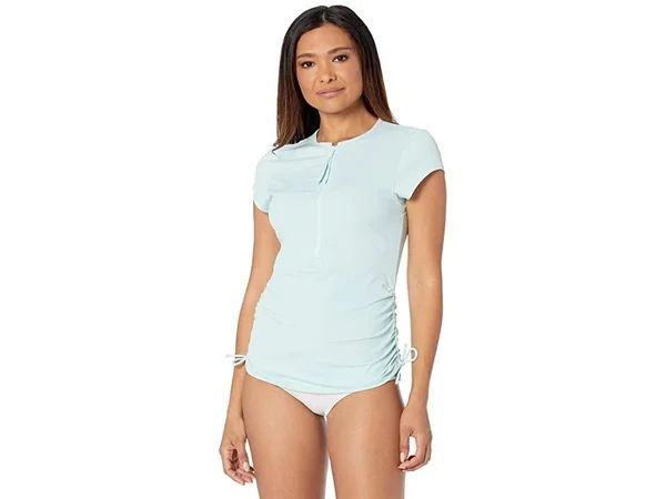 Carve Designs Dawson Rashguard Women's Swimwear Aqua : Xs (US 2)