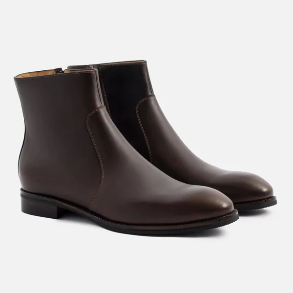 Beckett Simonon Easton Side-Zip Boots - Pull-Up - Brown, Size 12, Men's Boot