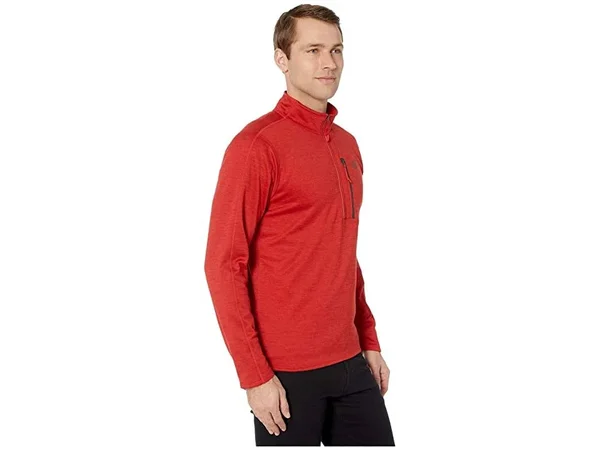 The North Face Men's Canyonlands 1/2 Zip, Pompeian Red Heather, XL