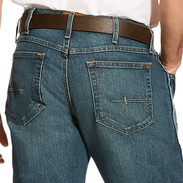 Ariat Men's Rebar M4 Low-Rise Boot-Cut Jeans - Carbine