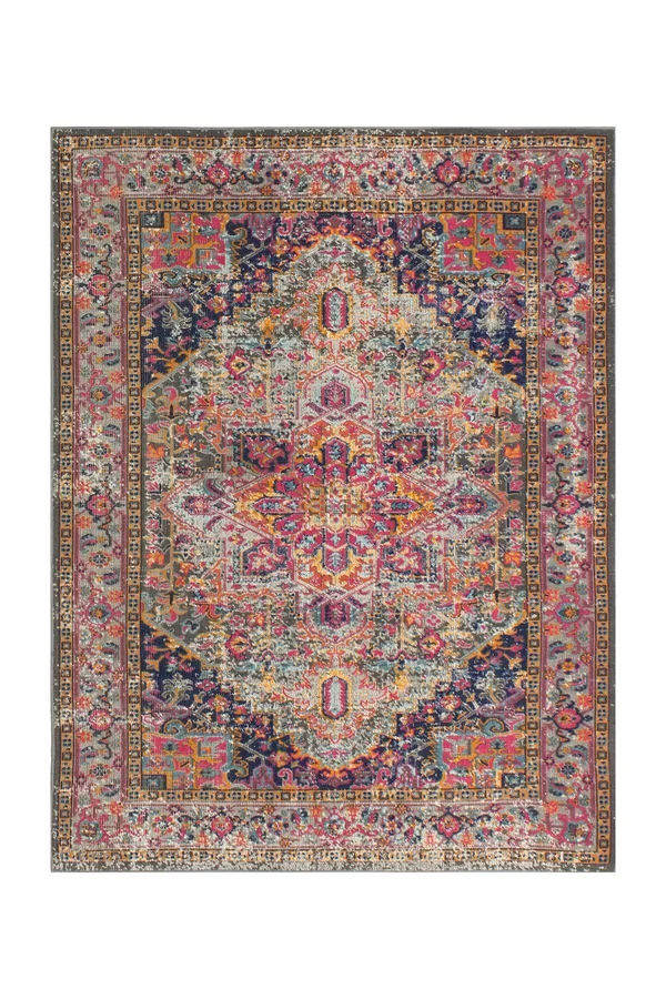 Bashian Heritage Blake 5&3x22 x 7&6x22 Area Rug in Gray