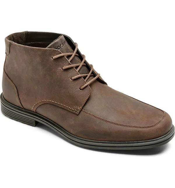 Men's Rockport Taylor Waterproof Chukka, Size: 14, Brown