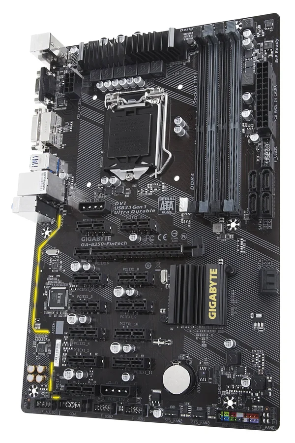 Gigabyte GA-B250-FinTech LGA 1151 ATX Intel Motherboard