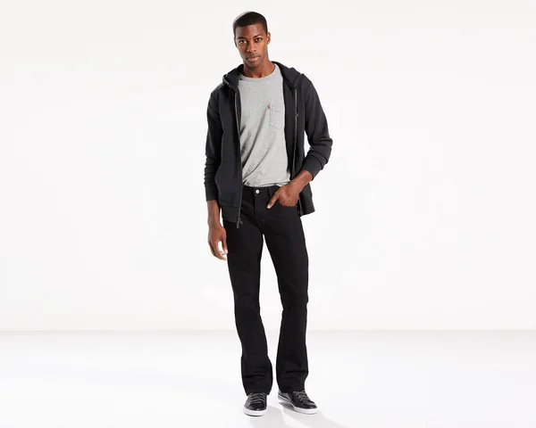 Levi&s 527 Slim Boot Cut Jeans - Black 34 36