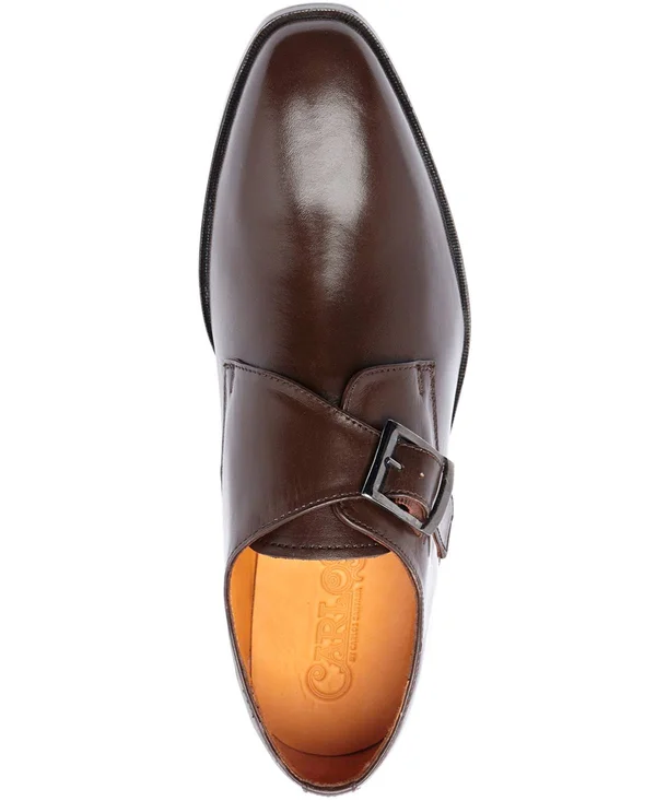 Carlos by Carlos Santana Men's Freedom Single Monk-Strap Loafers - Dark Brown