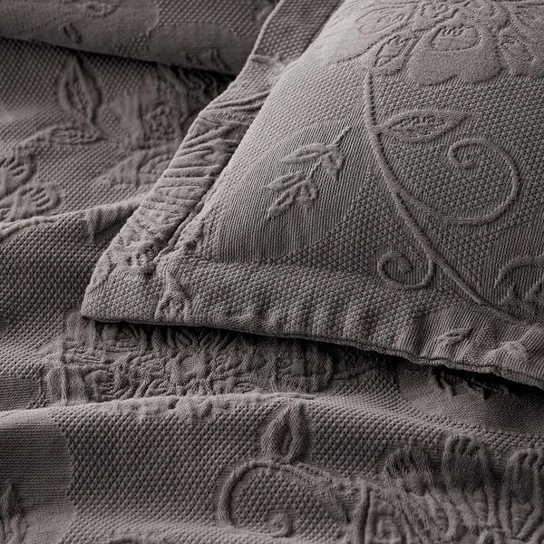 Putnam Cotton Matelassé Sham - Lagoon - Blue, Size Decorative, The Company Store