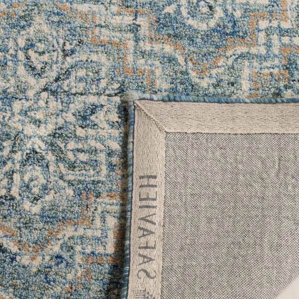 Safavieh 2&-3x22 x 10& Abstract ABT201A Blue - Grey Rug