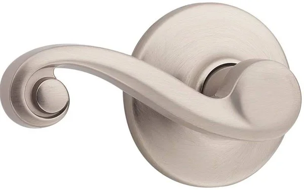 Kwikset 967LLRH-15SV1 Right Hand Lido Lever Interior Double Cylinder Handleset Trim SmartKey Satin Nickel Finish