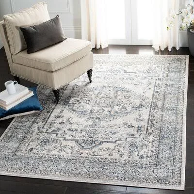 Jorin Oriental Light Blue/Ivory Area Rug Bungalow Rose Rug Size: Rectangle 9& x 12&