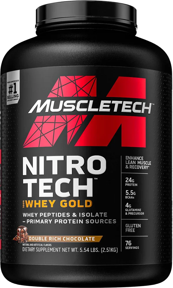 Muscletech Nitro-Tech 100% Whey Gold (8lbs Double Rich Chocolate)
