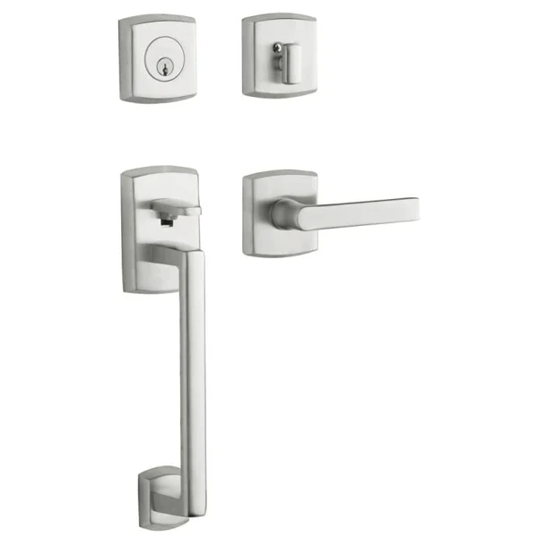 Baldwin 85386.LFD Left Handed Soho Sectional Full Dummy Handleset Satin Chrome