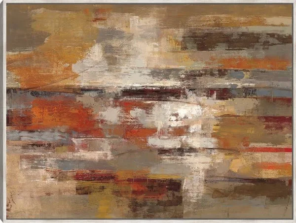 Painted Desert Framed Canvas Prints by Silvia Vassileva Barnwood 32x24 Fineartcanvas