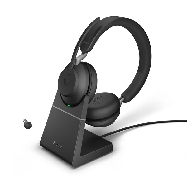Jabra Evolve2 65 - USB-C UC Stereo with Charging Stand - Black
