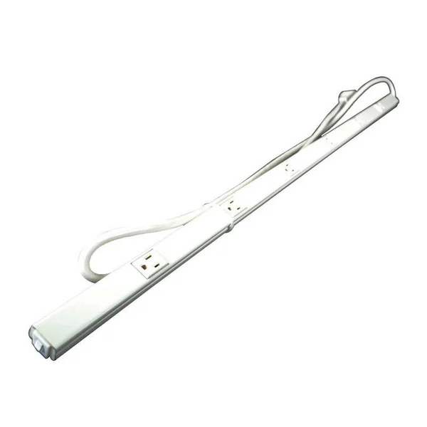 Wiremold V20-C2 - 40in. Cord End Plugmold 2000 Ivory