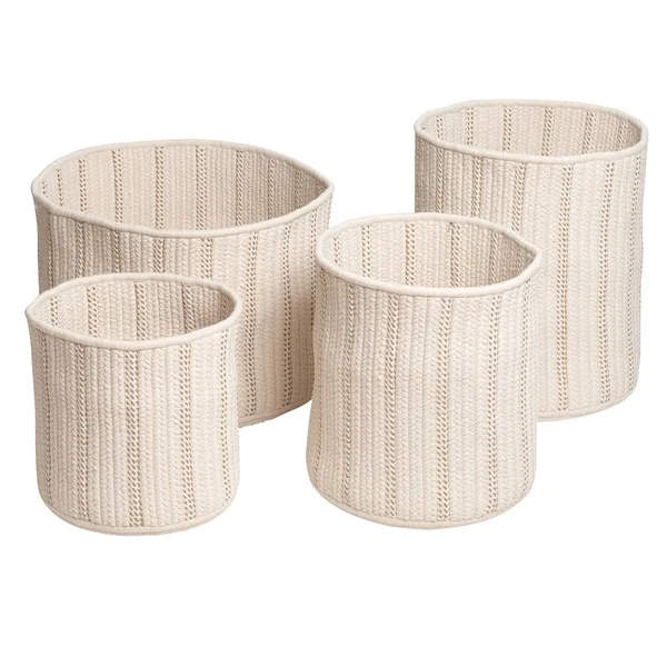 The Curated Nomad Tioga Indoor/ Outdoor Polypropylene Braided Basket (16x22x16x22x18x22 - Black)