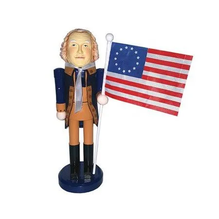 The Holiday Aisle George Washington Nutcracker with Flag