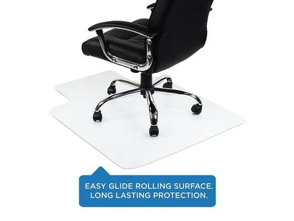 Mount-It! Clear Chair Mat for Carpet, Studded Office Chair Floor Protector, Use in Home or Office, 47? x 35.5?
