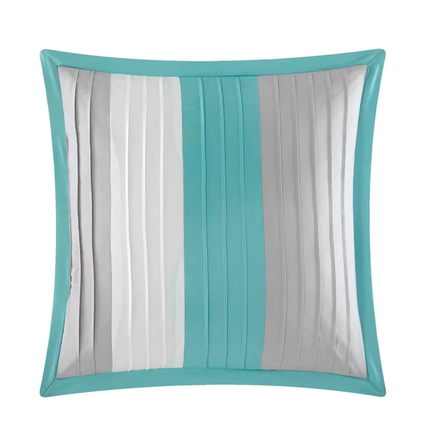 Queen 10pc Bed in A Bag Comforter Set Turquoise - Chic Home Design