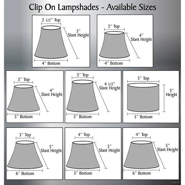 Aspen Creative 30068-6 Small Bell Shape Chandelier Clip-On Lamp Shade Set (6 Pack), Transitional Design in Red Leopard Pattern