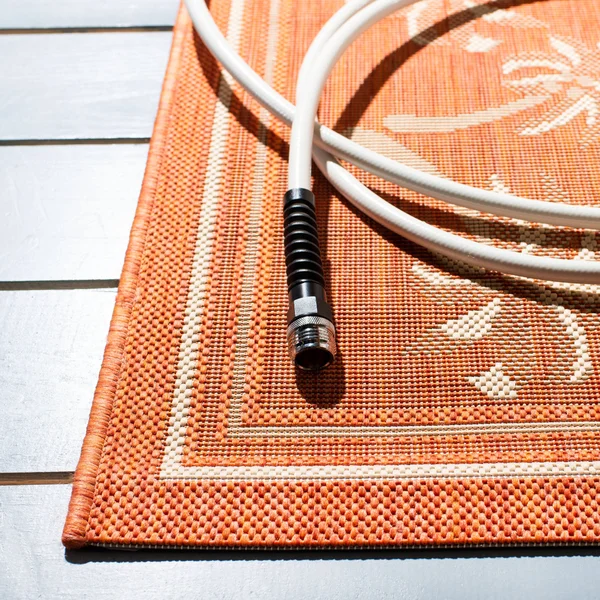 Safavieh 8& x 11& Courtyard CY5148A Rust - Sand Rug