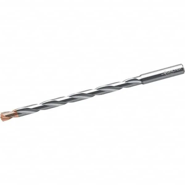 Walter-Titex 9.8mm 140° 2-Flute Solid Carbide Extra Length Drill Bit - TiNAl/AlCrN Finish - 138mm Flute Length, 180mm OAL, 10mm S