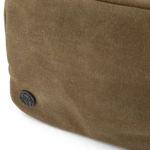 Khaki Bridge Waxed Canvas Washbag - Lucleon - Men