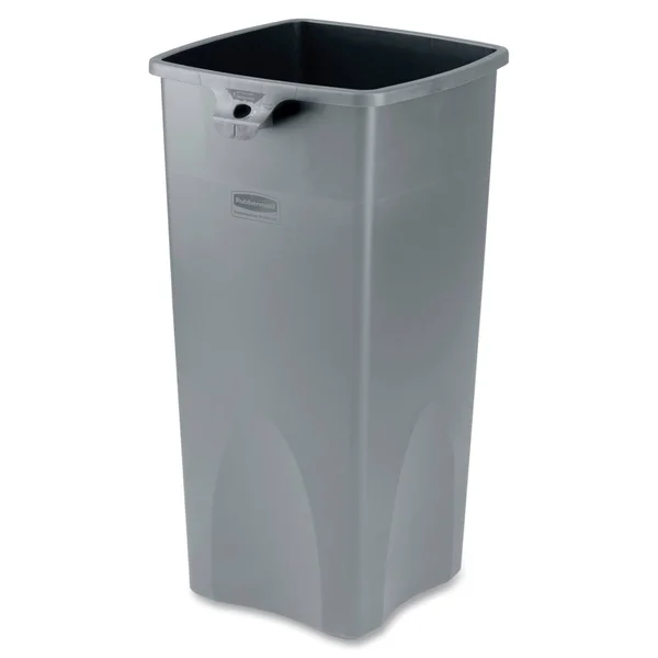 Rubbermaid Commercial Untouchable Square Container, 23gal, Gray
