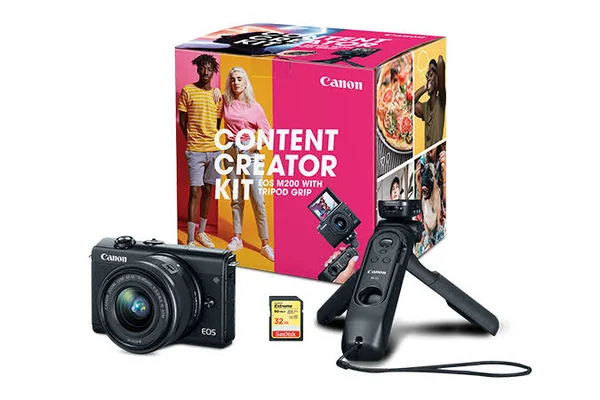 Canon Eos M200 Mirrorless Digital Camera Content Creator Kit