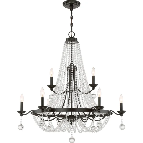 Quoizel Livery 4 Light Chandelier, Western Bronze - LVY5004WT