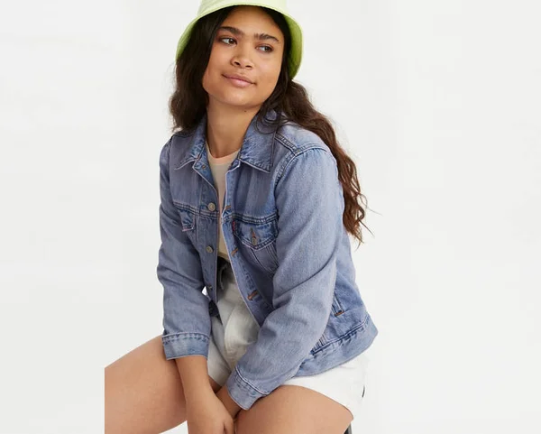 Levi&s Ex-Boyfriend Denim Trucker Jacket, Size X-Small in Across The Sky Trucker at Nordstrom
