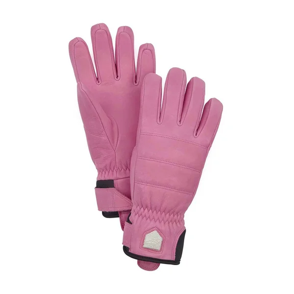 Hestra Alpine Leather PrimaLoft - 5 Finger Glove - Cerise - 9