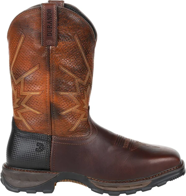 Durango Mens Durango Maverick XP Steel Toe Ventilated Pull- on EH Work Work Safety Shoes Casual, Men's, Size: 9.5, Brown
