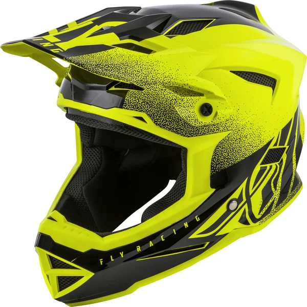 Fly Racing Default Helmet Hi-Vis Yellow/Black Xs 73-9174XS