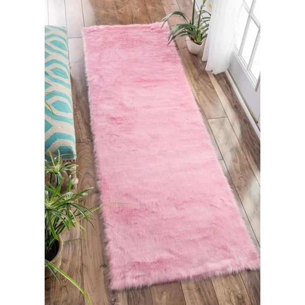 nuLOOM Cloud Shag Rug, 2& 6x22 x 8&, Pink
