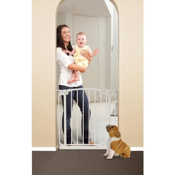 Bindaboo Swing Closed Pet Gate, White