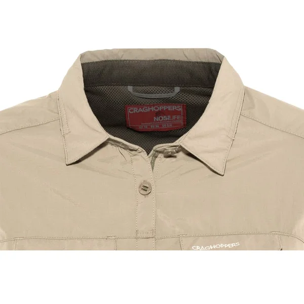 Craghoppers Women's Nosilife Adventure II LS Shirt - 8 - Mushroom