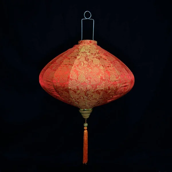28x22 Red - Orange Vietnamese Silk Lantern, Diamond
