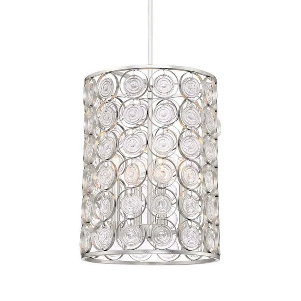 Minka-Lavery 3664-598 4 Light Pendant Culture Chic Catalina Silver